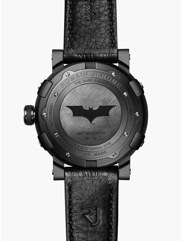 Batman DNA 紀念英雄誕生75周年    向白天的商務人士，黑夜的神秘英雄致敬              Romain Jerome 推出全新“蝙蝠俠”腕表 Romain Jerome 主題表 Batman –DNA 蝙蝠俠 新表預覽  第4張