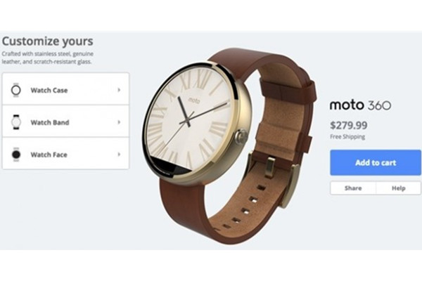 摩托羅拉智能手表Moto 360也可以定制了